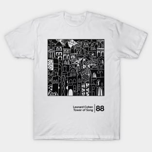 Tower of Song - Minimal Style Illustration Artwork T-Shirt